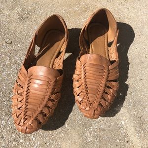 Mexican  Huarache Sandals Tan
